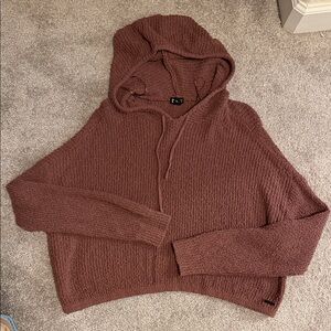 Billabong cropped hooded sweater sz L